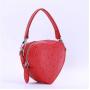 Latest New Designer Heart Shape Faux Ostrich Women Bags Handbag Genuine Leather Lady Crossbody Mini Bag