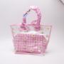 Keymay Factory Custom High Quality Women Summer Waterproof Pvc Clear Travel Bag Transparent Tote Bag Handbags Beach Bag