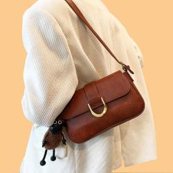 2024 new fashion retro ladies handbag special texture shoulder bag ladies Pu leather crossbody bag