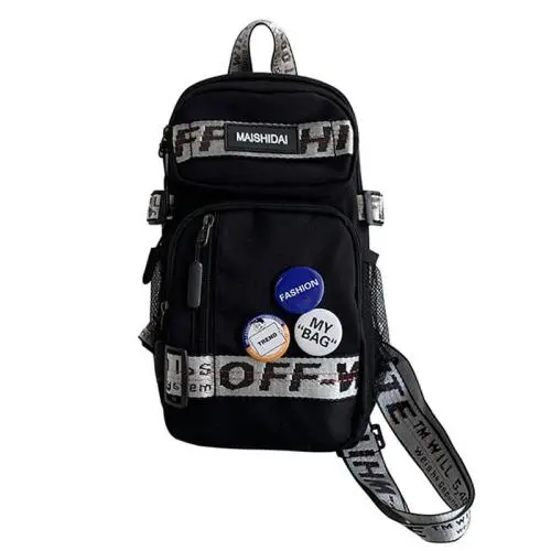 KBW615 Chest Bag Large Capacity Fashion Crossbody Bag High Quality Canvas Sports Travel Backpack Waist Bag