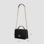 2024 Custom Black Vegan Leather Women Soft Smooth Material Crossbody Bag Fashion Handbag Purse For Ladies
