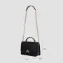 2024 Custom Black Vegan Leather Women Soft Smooth Material Crossbody Bag Fashion Handbag Purse For Ladies