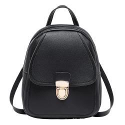 Small backpack for women Korean style cover type lock buckle children cute backpack student schoolbag ladies mini shoulder bag
