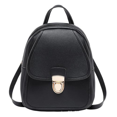 Small backpack for women Korean style cover type lock buckle children cute backpack student schoolbag ladies mini shoulder bag