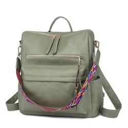 ZF290 PU Shoulder Bag Female New Vintage Bag Women Large Capacity Backpack Niche Design Ladies Shoulder Bag