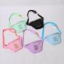 Keymay High Quality Gold Hardware Girls Multi-color Waterproof Nylon Waist Bag Tie Dye Crossbody Bag Kids Fanny Pack Waist Pack