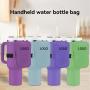Custom Adjustable Handheld Wrist Storage Bag For Sport Gym Cup Accessories Neoprene Water Bottle Pouch For 40oz/30oz Tumbler
