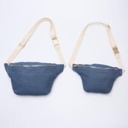 Factory Custom Crossbody Chest Bags Boys Girls Blue Jeans Waist Belt Bumbag Women Men's Bag Denim Chest Bag Fanny Pack