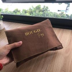 Custom Logo Printed Cotton Twill Envelop Dust Bag Cotton Envelop Pouch