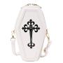Fashion retro dark character cross coffin female BAG PU inclined span bag