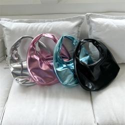 Hot Selling Products Wholesale New Design High Gloss Handbag Candy Color Handbag High-grade Sense PU Patent Leather Underarm Bag