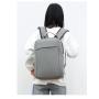 HR006 Unisex Solid Color Laptop Backpack USB Charging Oxford Polyester Shoulder Bag Portable Lightweight Universal Computer Bag