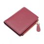 Trendy brand small wallet ladies zipper coin purse good quality vegan leather card women purse