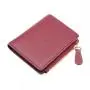 Trendy brand small wallet ladies zipper coin purse good quality vegan leather card women purse