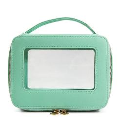 HR170 Women Transparent PVC Makeup Box Solid Color Convenient Makeup Bag Waterproof Household Item Travel Wash Storage Bag