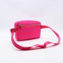 Customized Hot Pink Bum Bag Square Waist Bag Belt Waterproof Nylon Weekender Bag Girls Women Running Chic Waist Pack
