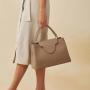 2023 Fashion Designer Brown Ladies Handbags Customized pu leather Suede Linen Female Shoulder Handbag Purse