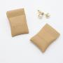 Custom Emboss Logo Closing Magnet Leather Flap Jewelry Ring Earring Storage Packaging Bag Luxury Leather Jewelry Pouch