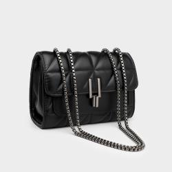 Newest Chain Women Bags Shoulder Bag Lock Button Sling Bags For Women Square Shape Pu Quality Shoulder Purse Bolsa Wholesale