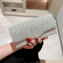 New silver twinkling women party clutch bag purses dinner dress handbag evening wedding clutch handbags for women wholesale