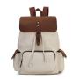 2024 Custom Ladies Canvas Backpack Bag For Stylish Women With Crazy-horse Leather