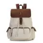 2024 Custom Ladies Canvas Backpack Bag For Stylish Women With Crazy-horse Leather