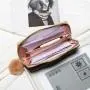 New Product Women's Coin Purse 2024 New Diamond Embroidery Pu Leather with Fur Ball Wallet Small Card Case Casual Clutch Bag