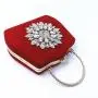 Wholesale Vintage Velour Evening Clutch Bag Sunflower Diamond Ladies Party Evening Bag 2024