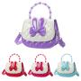 Korean Cute Children's Bag Bunny Ears Beaded Hand Princess Bag Bow Girl Foreign Style Cross Body Purse CY74400