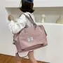 custom logo foldable travel bag waterproof carry on hand large capacity portable woman collapsible weekender sport duffle bags