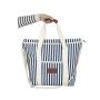 Camping Thermal Bag Leakproof Stripe Insulated Picnic Soft Cooler Shoulder Bag with Handle Straps