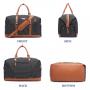 Large Canvas weekender duffle bag Travel Bag with Shoe Compartment Sport Gym Travel Waterproof Black Blue Dark OEM Customized
