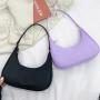2021 New Korean Zipper Handbags Fresh Nylon Printed Soild Color Underarm Bag handbag for Women Luxury