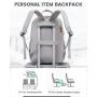 LOVEVOOK New Waterproof Stylish Bag with USB Port Lightweight Casual Daypacks Work Business Nurse school Laptop Backpack Unisex