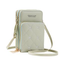 Fashion Mobile Phone Bag Small Mini Single Shoulder Crossbody Bag 2024 New Touch screen Zipper Wallet Mobile Phone Messenger Bag
