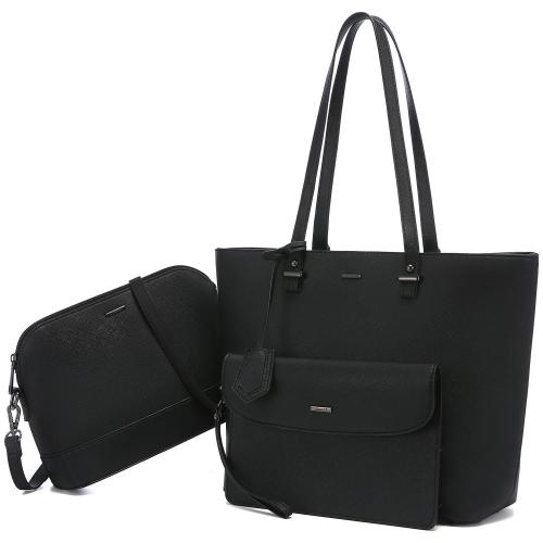 Lovevook fashion designer luxury hand bags set female PU leather work tote bags for women high quality ladies purse and handbags