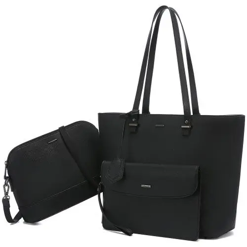 Lovevook fashion designer luxury hand bags set female PU leather work tote bags for women high quality ladies purse and handbags