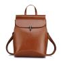 Realer Fashion school bag luxury girls bags large vintage travel derma shoulder bag genuine leather women backpacks