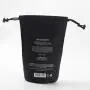 Round Bottom Organic Canvas Drawstring Bag Black Canvas Candle Packaging Pouch