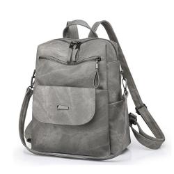 SC039 Fashion Women Backpack Purses Vintage Outdoor Travel Backpack Ladies Waterproof PU Leather Casual Shopping  Backpacks