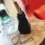 Custom one-shoulder oblique span Tote bag cat doll decorative zipper chain niche design plus logo