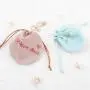 Flexography Custom Logo Printed  Microfiber Jewelry Gift Packing Bag Round Bottom Suede Drawstring Earring Bag Pouch