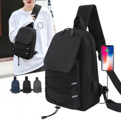 Wholesale Custom Logo Men's Chest Bags Multi Purpose High Capacity Crossbody Bag