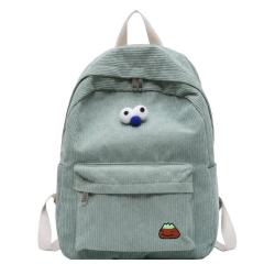 College Style Striped Velvet Art Student Backpack Korean Version New Casual Design Portable with Single Handle Wholesale