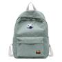 College Style Striped Velvet Art Student Backpack Korean Version New Casual Design Portable with Single Handle Wholesale