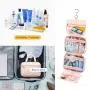 LOVEVOOK New Fashion Travel PVC Cosmetic Bags Portable Hanging Hook Women Toiletry Organizer Storage Makeup Bag Bath Wash Pouch