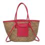 New Fashion Woven Bag Beach Travel Basket Hand bag Retro Straw Tote Bag For Women