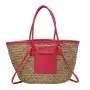 New Fashion Woven Bag Beach Travel Basket Hand bag Retro Straw Tote Bag For Women