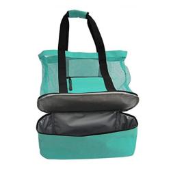 Factory Custom Insulated Foldable Outdoor Picnic Bag Oversized Lightweight Travel Storage Waterproof Mesh Beach Cooler Bag