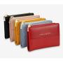 ZR486 Fashion Versatile Woman Short Wallet Classic Card Holder Case Girl  Purse Female Money Clip Billfold Zipper PU Leather